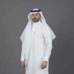 ⁦شماغ البسام بصمة ابيض ( خلية )⁩ - الصورة ⁦2⁩