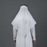 ⁦شماغ البسام بصمة ابيض ( خلية )⁩ - الصورة ⁦3⁩
